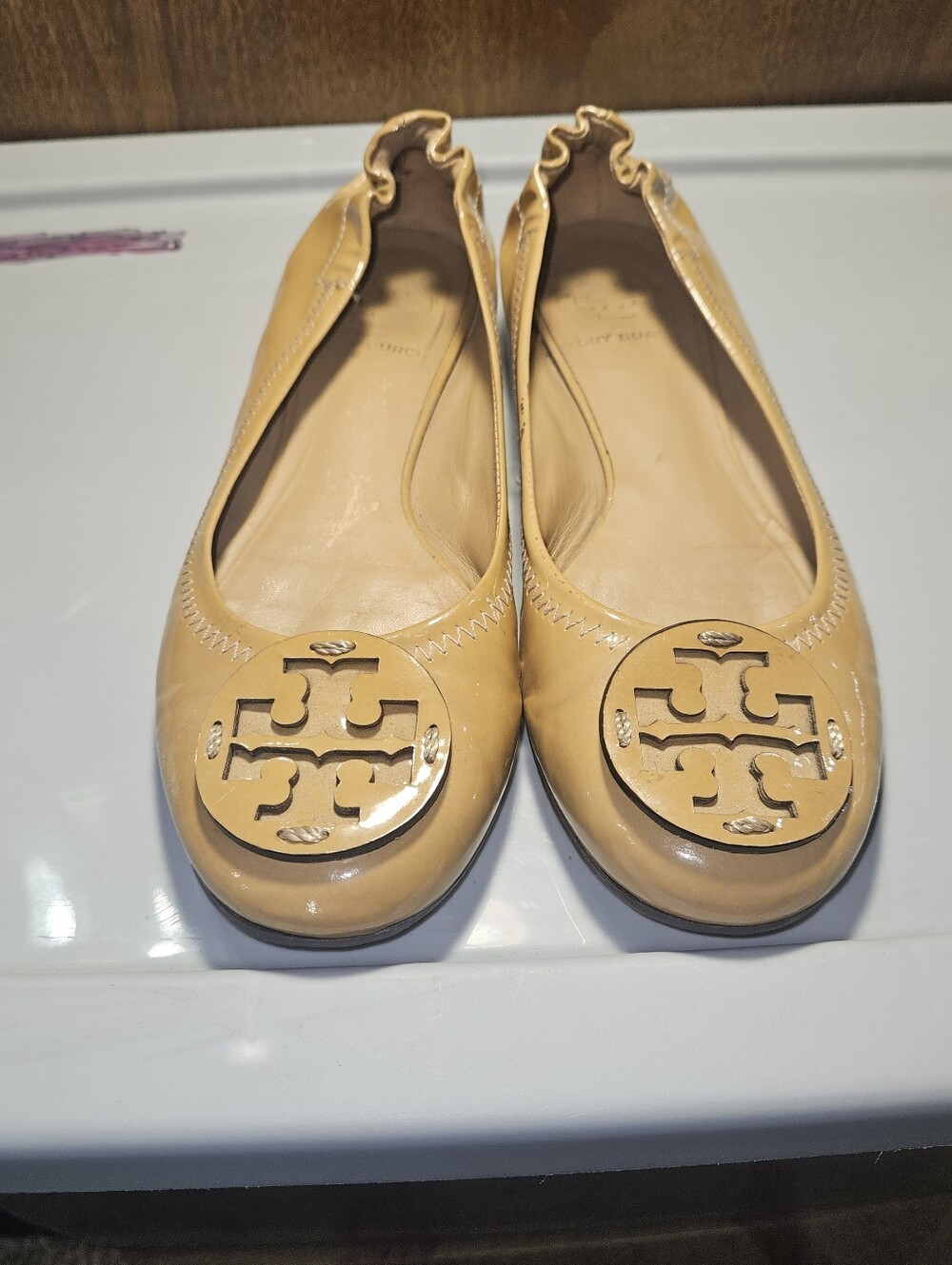 Nude Tory Burch Flats
